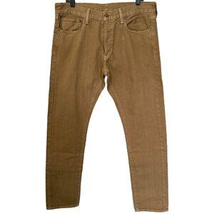 Ralph Lauren Denim & Supply Slim-Fit 5-Pocket Jeans Tan Men's 34X32 100% Cotton